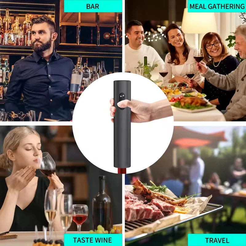 Electric Wine Bottle Opener Set