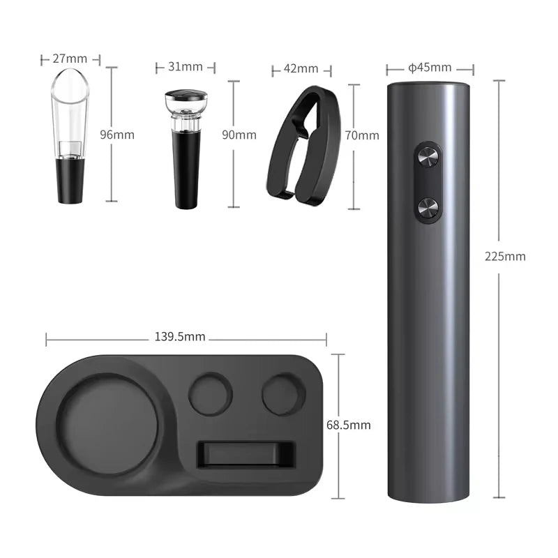 Electric Wine Bottle Opener Set