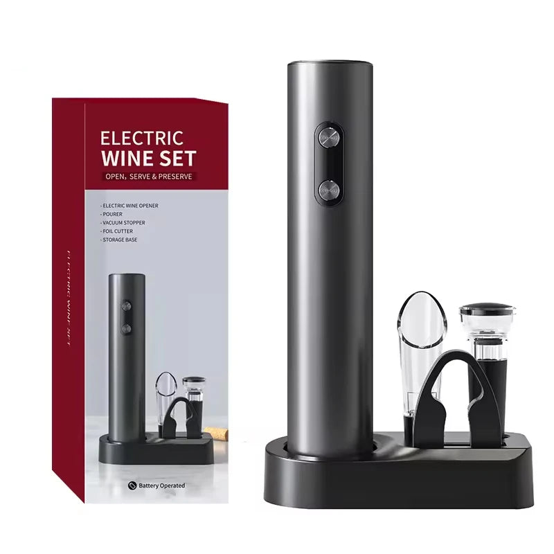 Electric Wine Bottle Opener Set