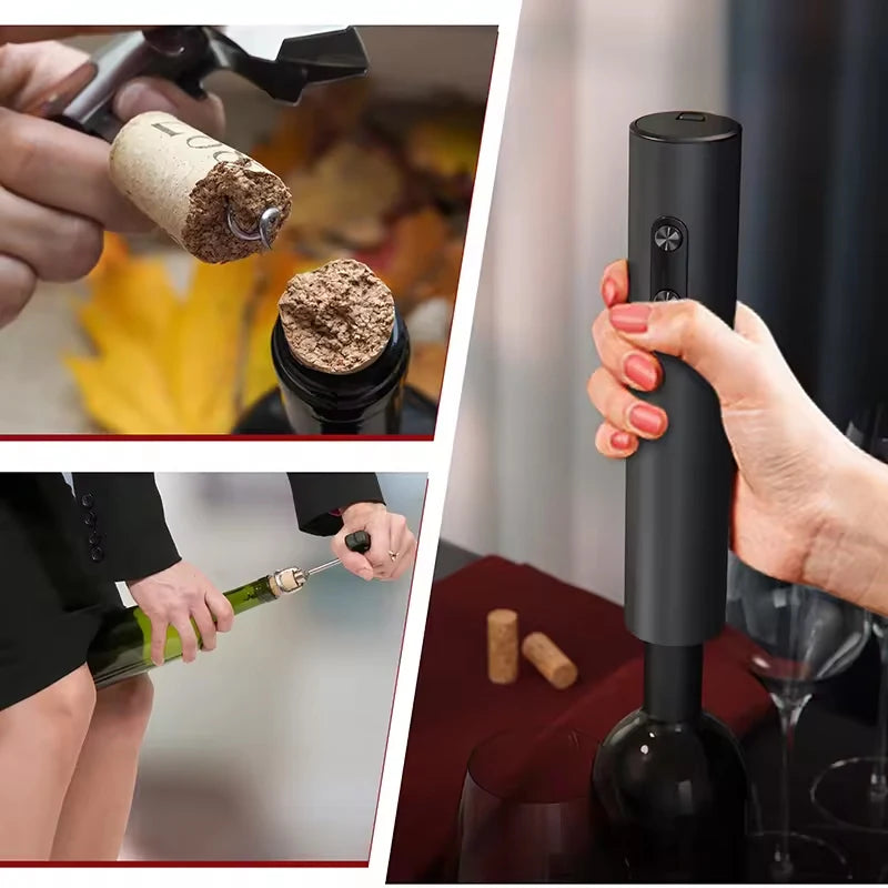 Electric Wine Bottle Opener Set