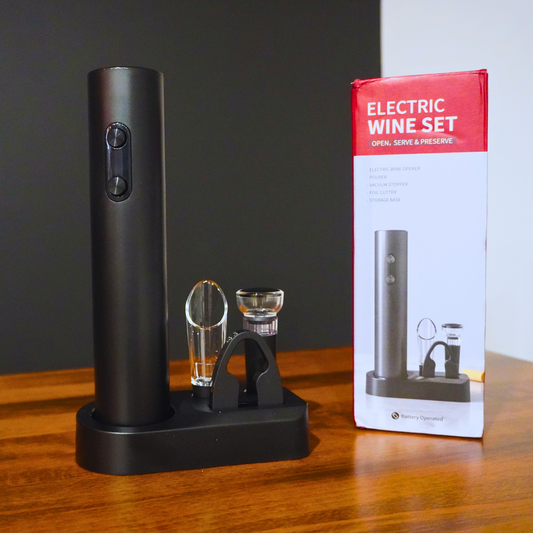 Electric Wine Bottle Opener Set